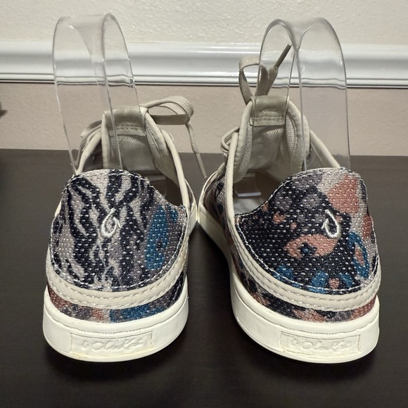 OluKai Shoes Women's 6 Multicolor Printed Pehuea Li Cloudy Pa'i Flat Sneakers 36 - Picture 5 of 10